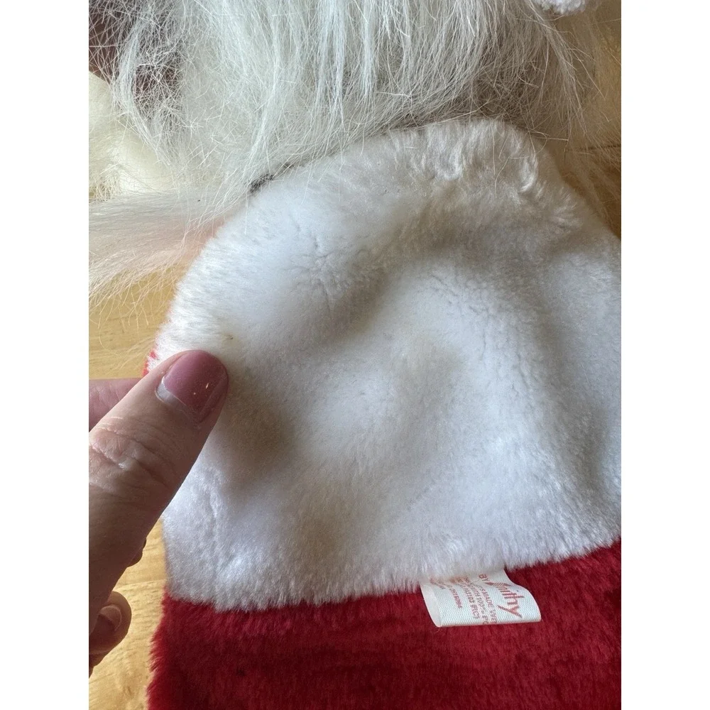 Santa Norfin Troll Doll Big Head White Beard Christmas Stocking Smithy VTG